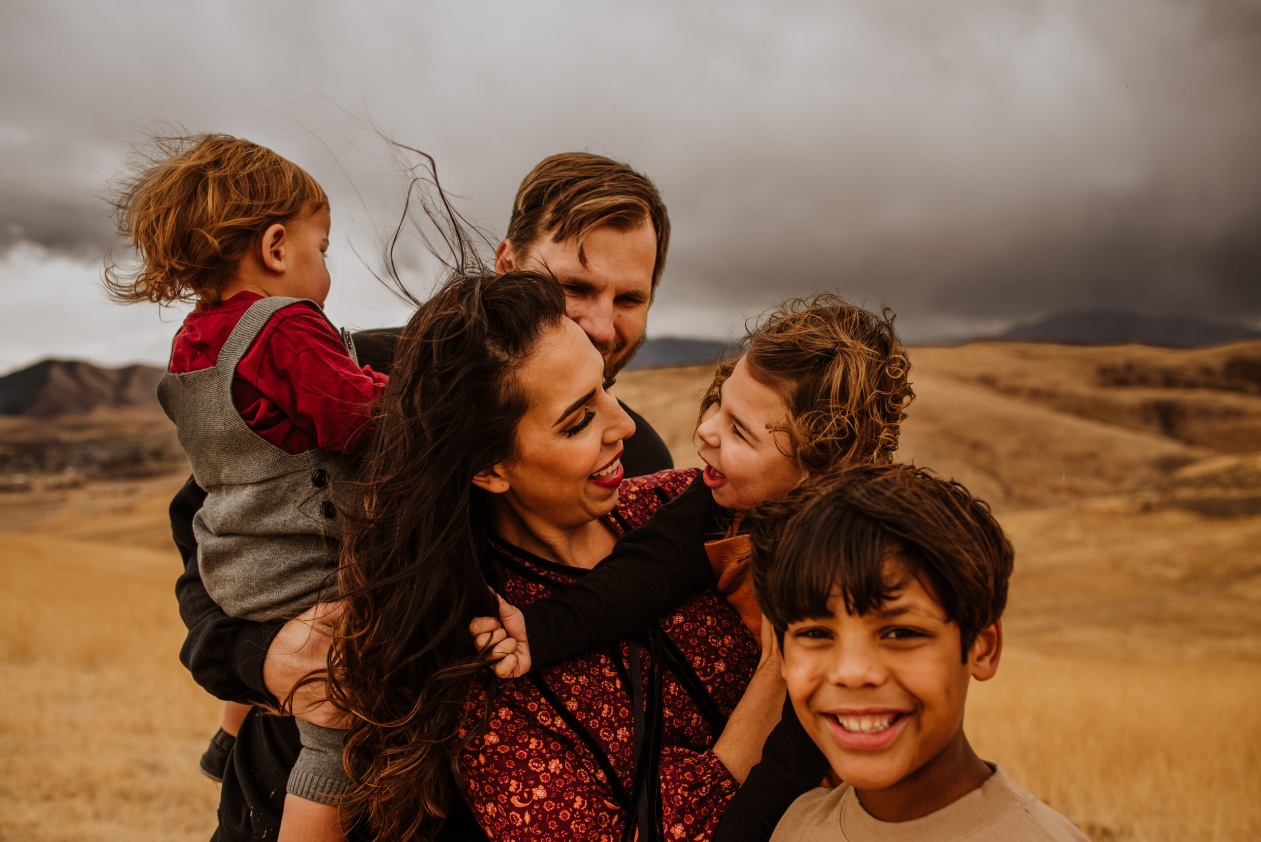 Utah family photography stormy weather session